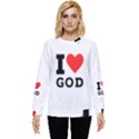 I love god Hidden Pocket Sweatshirt View1