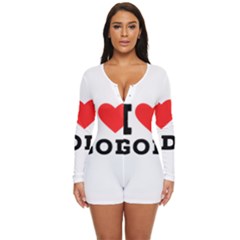 I Love God Long Sleeve Boyleg Swimsuit by ilovewhateva