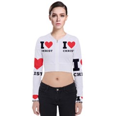 I Love Christ Long Sleeve Zip Up Bomber Jacket by ilovewhateva