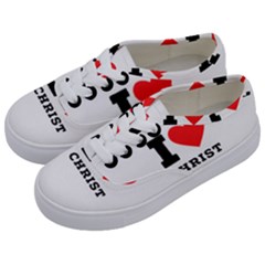 I Love Christ Kids  Classic Low Top Sneakers by ilovewhateva