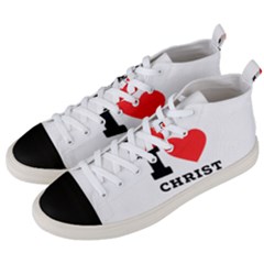 I Love Christ Men s Mid-top Canvas Sneakers by ilovewhateva