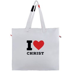 I Love Christ Canvas Travel Bag by ilovewhateva