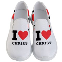 I Love Christ Men s Lightweight Slip Ons by ilovewhateva