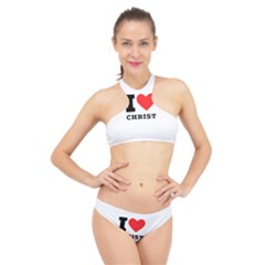 I Love Christ High Neck Bikini Set by ilovewhateva