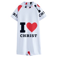 I Love Christ Kids  Boyleg Half Suit Swimwear by ilovewhateva