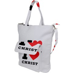 I Love Christ Shoulder Tote Bag by ilovewhateva