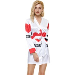 I Love Christ Long Sleeve Satin Robe by ilovewhateva