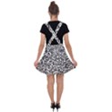 Question Mark Typographic Motif Random Pattern Velvet Suspender Skater Skirt View2