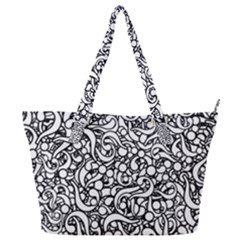 Question Mark Typographic Motif Random Pattern Full Print Shoulder Bag