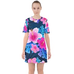 5424430 Sixties Short Sleeve Mini Dress