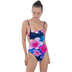 5424430 Tie Strap One Piece Swimsuit