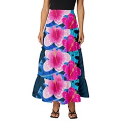 5424430 Tiered Ruffle Maxi Skirt