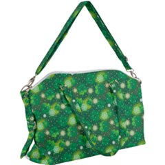 Leaf Clover Star Glitter Seamless Canvas Crossbody Bag by Pakemis