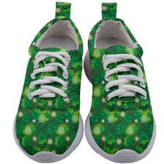 Leaf Clover Star Glitter Seamless Kids Athletic Shoes by Pakemis