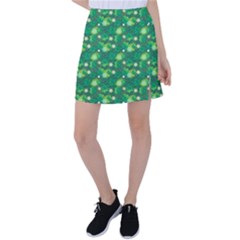 Leaf Clover Star Glitter Seamless Tennis Skirt by Pakemis