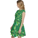 Leaf Clover Star Glitter Seamless Cap Sleeve High Waist Dress View2