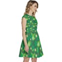 Leaf Clover Star Glitter Seamless Cap Sleeve High Waist Dress View3