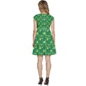 Leaf Clover Star Glitter Seamless Cap Sleeve High Waist Dress View4