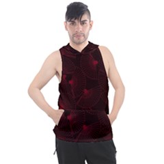 Folding Fan Seamless Pattern Men s Sleeveless Hoodie by Pakemis