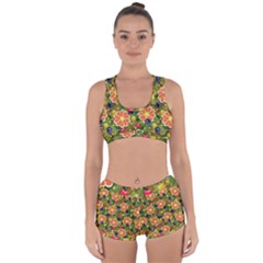 Fruits Star Blueberry Cherry Leaf Racerback Boyleg Bikini Set by Pakemis