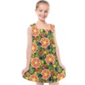 Fruits Star Blueberry Cherry Leaf Kids  Cross Back Dress View1