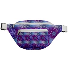 Snow White Blue Purple Tulip Fanny Pack by Pakemis