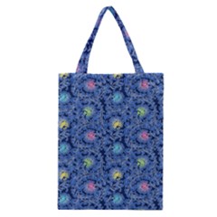 Floral Asia Seamless Pattern Blue Classic Tote Bag by Pakemis