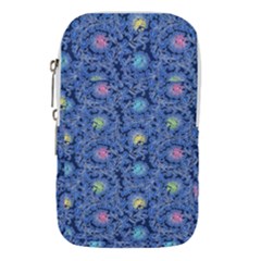 Floral Asia Seamless Pattern Blue Waist Pouch (large) by Pakemis