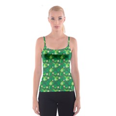 Leaf Clover Star Glitter Seamless Spaghetti Strap Top by Pakemis