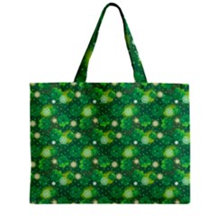 Leaf Clover Star Glitter Seamless Zipper Mini Tote Bag by Pakemis