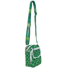 Leaf Clover Star Glitter Seamless Shoulder Strap Belt Bag by Pakemis