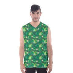 Leaf Clover Star Glitter Seamless Men s Basketball Tank Top by Pakemis