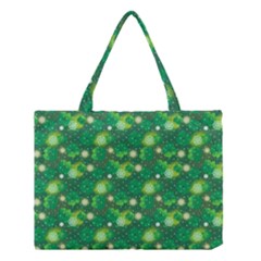 Leaf Clover Star Glitter Seamless Medium Tote Bag by Pakemis