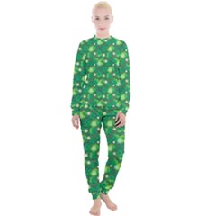 Leaf Clover Star Glitter Seamless Women s Lounge Set by Pakemis