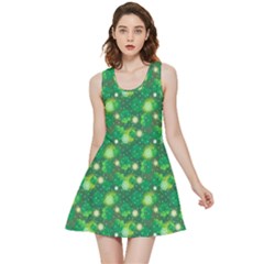 Leaf Clover Star Glitter Seamless Inside Out Reversible Sleeveless Dress by Pakemis