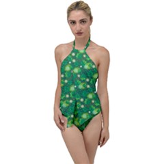 Leaf Clover Star Glitter Seamless Go With The Flow One Piece Swimsuit by Pakemis