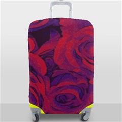 Roses Red Purple Flowers Pretty Luggage Cover (large) by Ravend