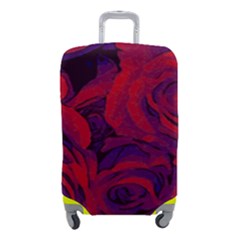 Roses Red Purple Flowers Pretty Luggage Cover (small) by Ravend