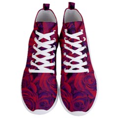 Roses Red Purple Flowers Pretty Men s Lightweight High Top Sneakers by Ravend