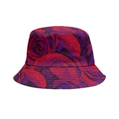 Roses Red Purple Flowers Pretty Bucket Hat by Ravend