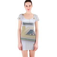 Technics Design Element Set Pattern Graphic Symbol Short Sleeve Bodycon Dress by danenraven