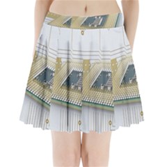 Technics Design Element Set Pattern Graphic Symbol Pleated Mini Skirt by danenraven