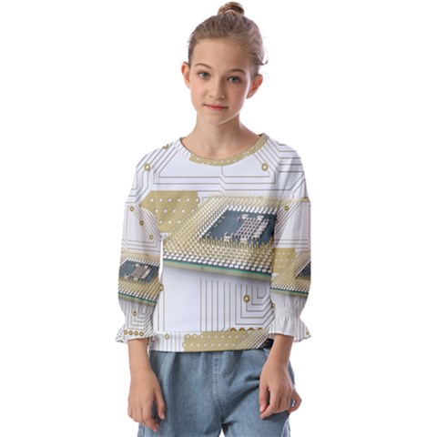 Technics Design Element Set Pattern Graphic Symbol Kids  Cuff Sleeve Top by danenraven