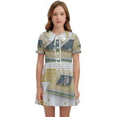 Technics Design Element Set Pattern Graphic Symbol Kids  Sweet Collar Dress by danenraven