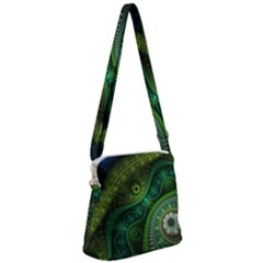 Abstract Pattern Design Art Fabric Decoration Zipper Messenger Bag by danenraven