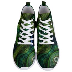 Abstract Pattern Design Art Fabric Decoration Men s Lightweight High Top Sneakers by danenraven