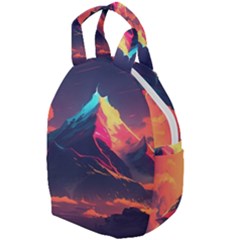 Mountain Sky Color Colorful Night Travel Backpacks by Ravend