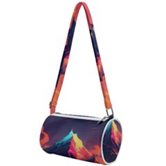 Mountain Sky Color Colorful Night Mini Cylinder Bag by Ravend