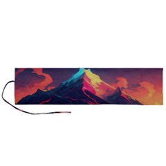 Mountain Sky Color Colorful Night Roll Up Canvas Pencil Holder (l) by Ravend