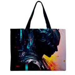 Who Sample Robot Prettyblood Zipper Mini Tote Bag by Ravend